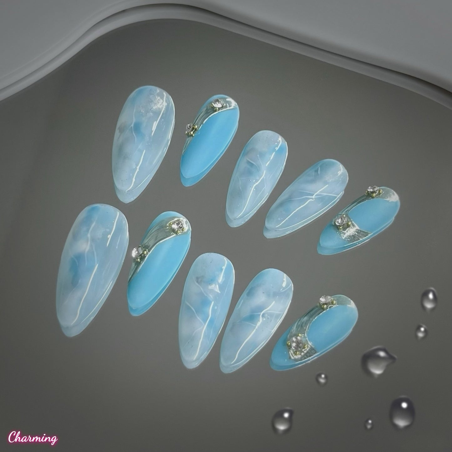 Sky Veil / Handmade Nails