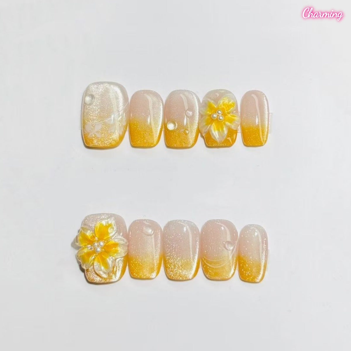 Bright Eye Bloom / Handmade Nails