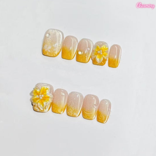 Bright Eye Bloom / Handmade Nails