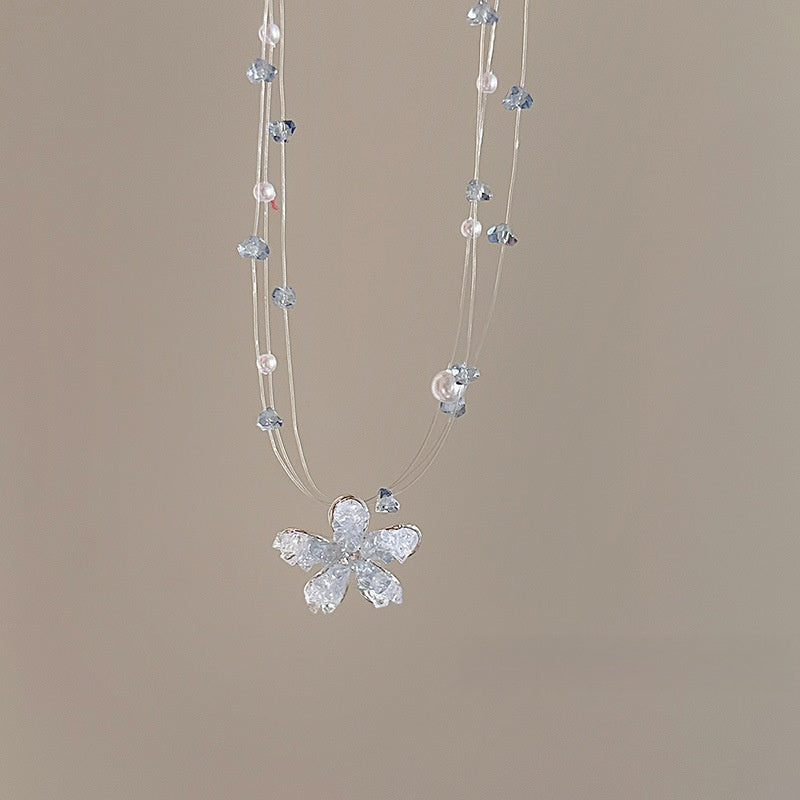 Icy Floral Necklace