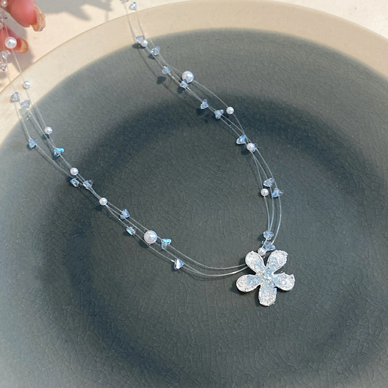 Icy Floral Necklace
