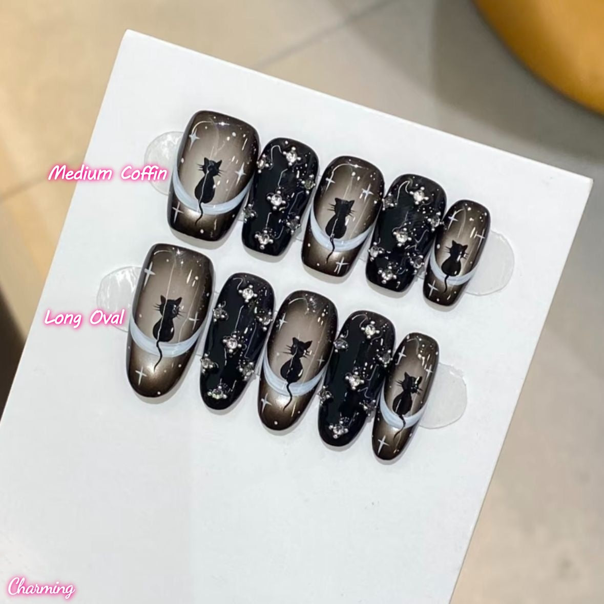 Shadow Cat Gems / Handmade Nails