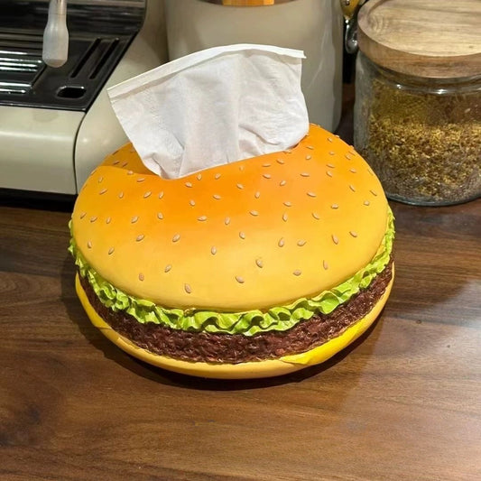 Creative burger tissue box