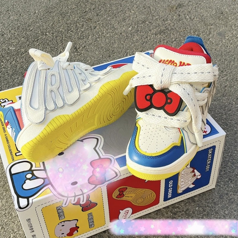 Trendy high street cartoon bread shoes