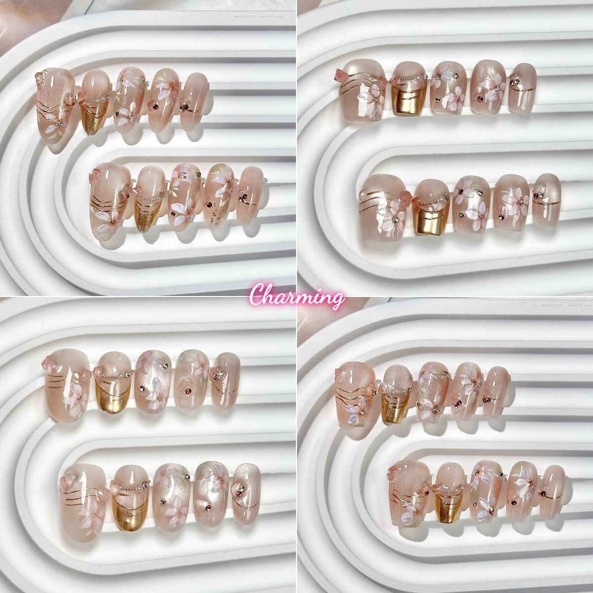 Amber Petal / Handmade Nails