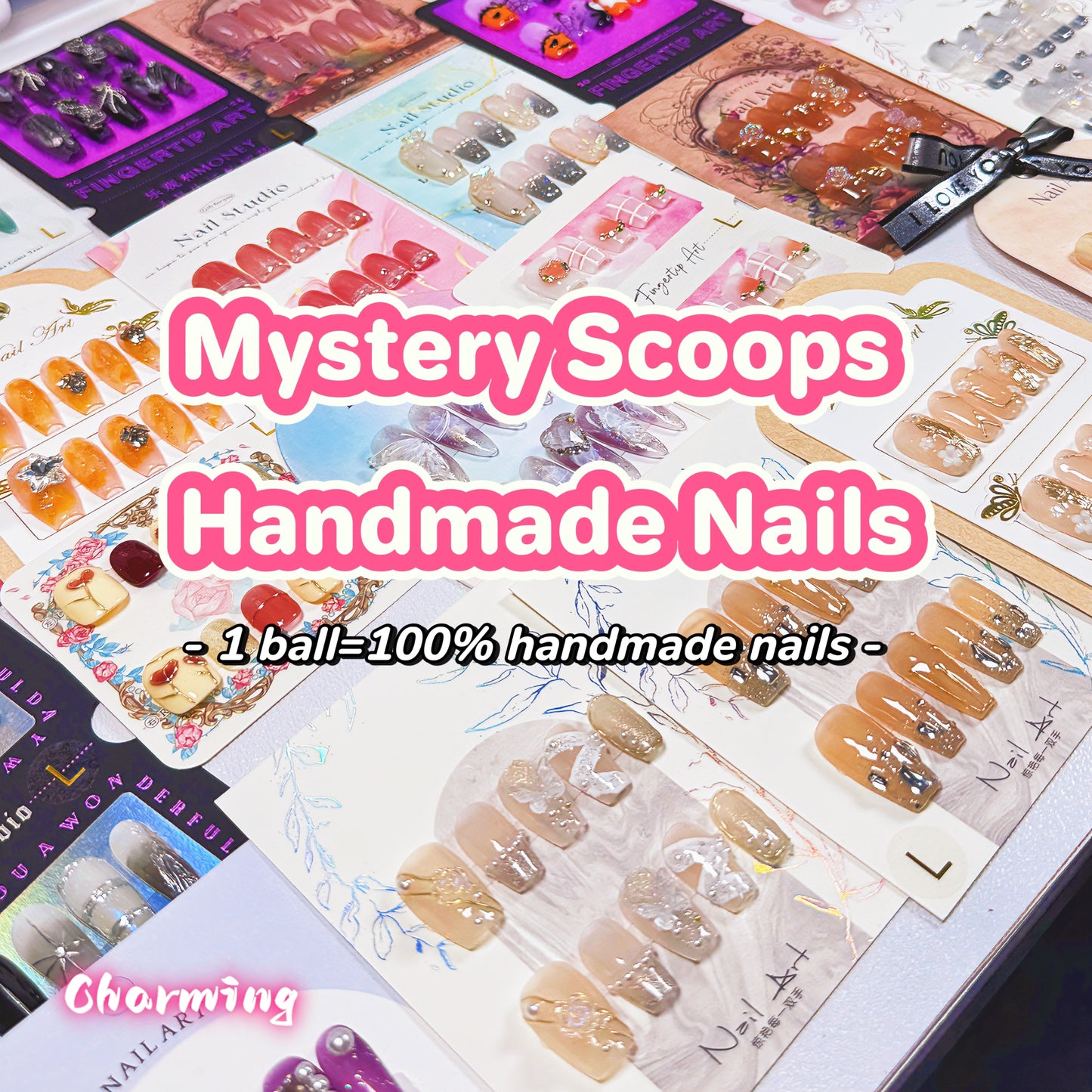 【Handmade Press On Only】 Nails Mystery Scoops