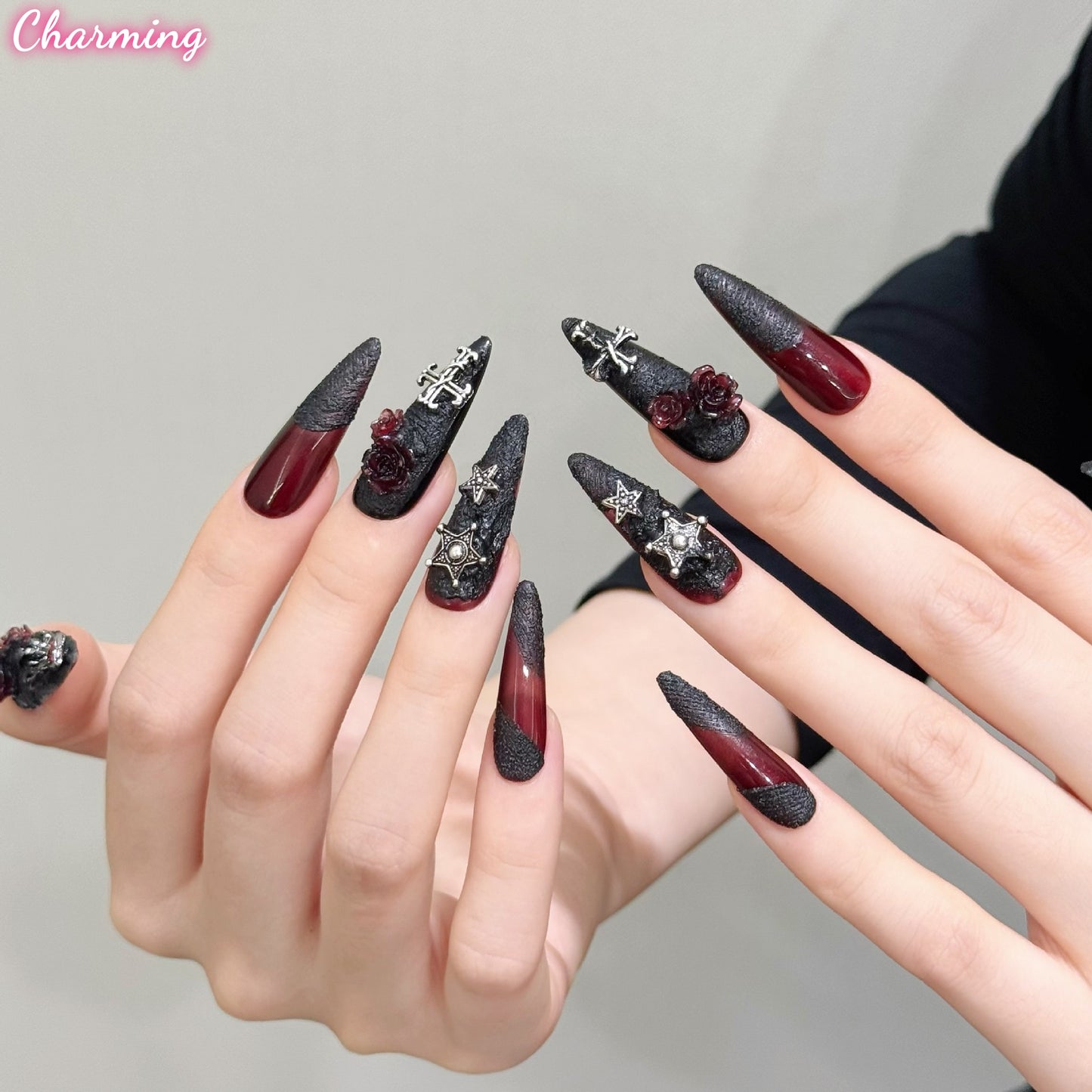 Moonlit Cemetery / Handmade Nails