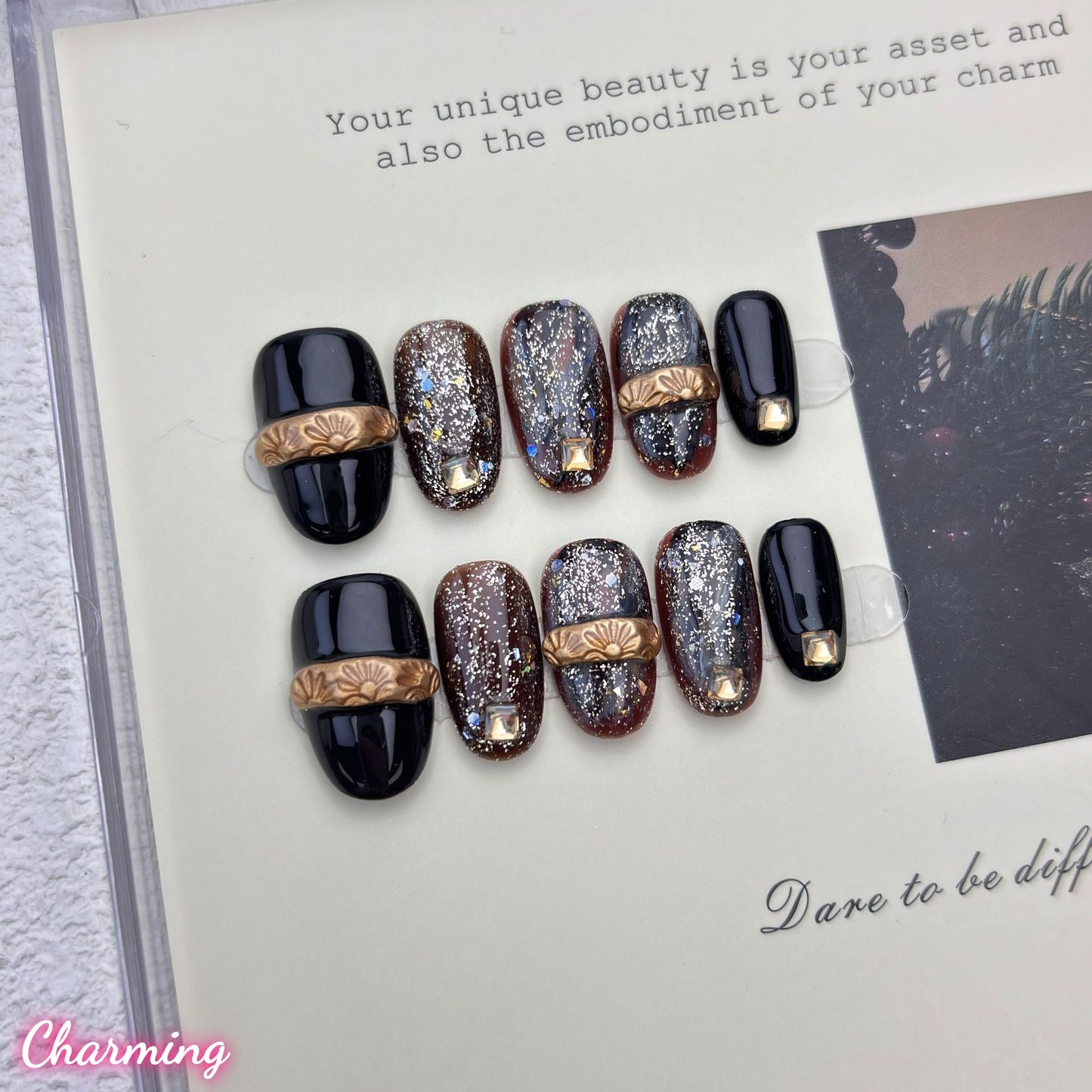 Gleaming Relic/ Handmade Nails