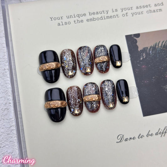 Gleaming Relic/ Handmade Nails