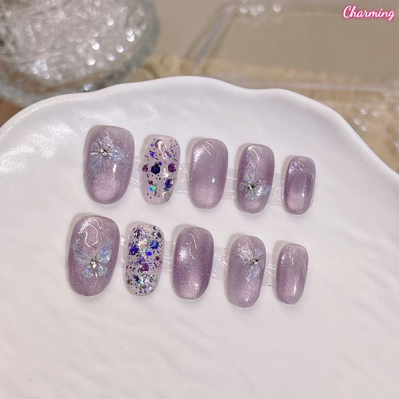 Purple Haze / Handmade Nails