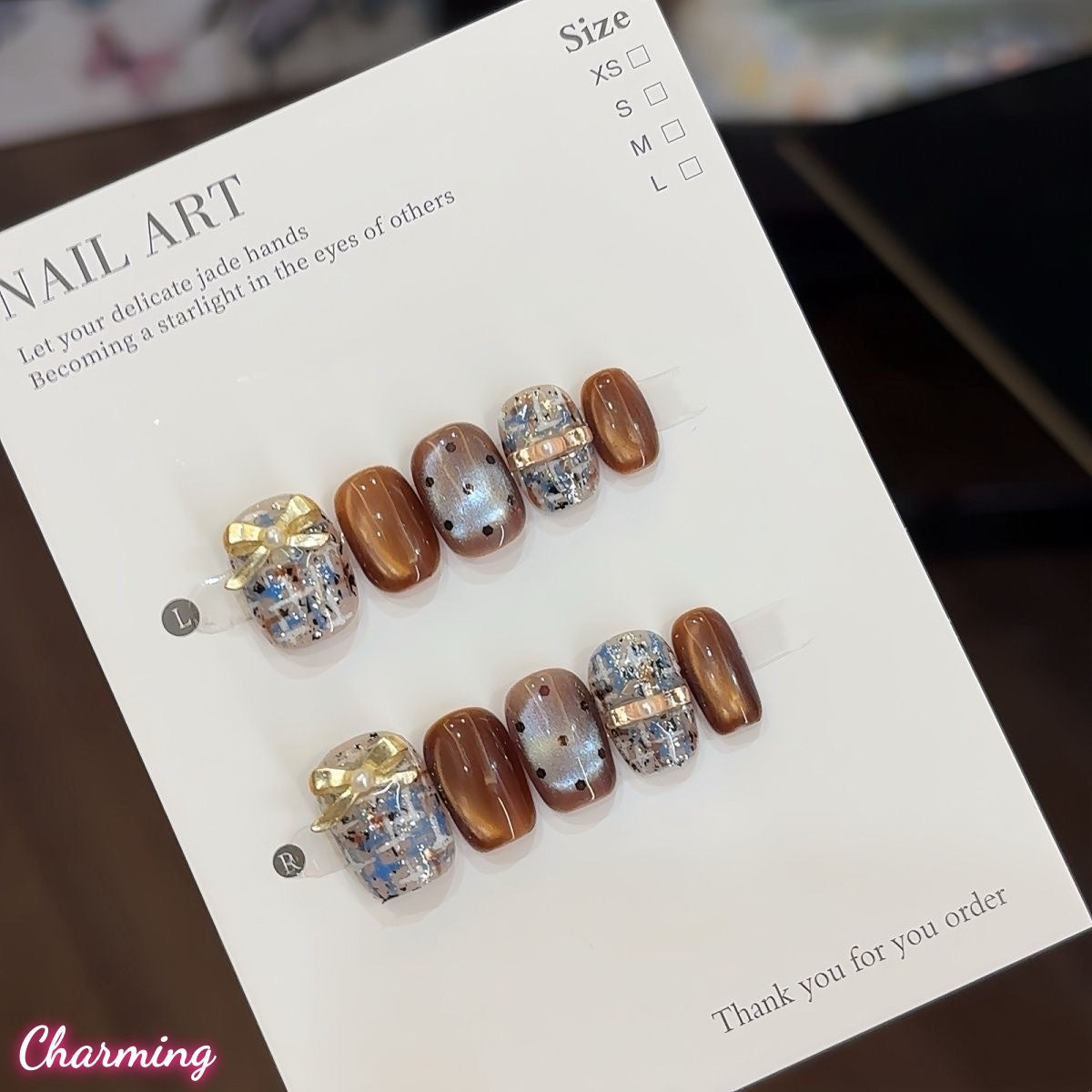 Gilded Caramel / Handmade Nails