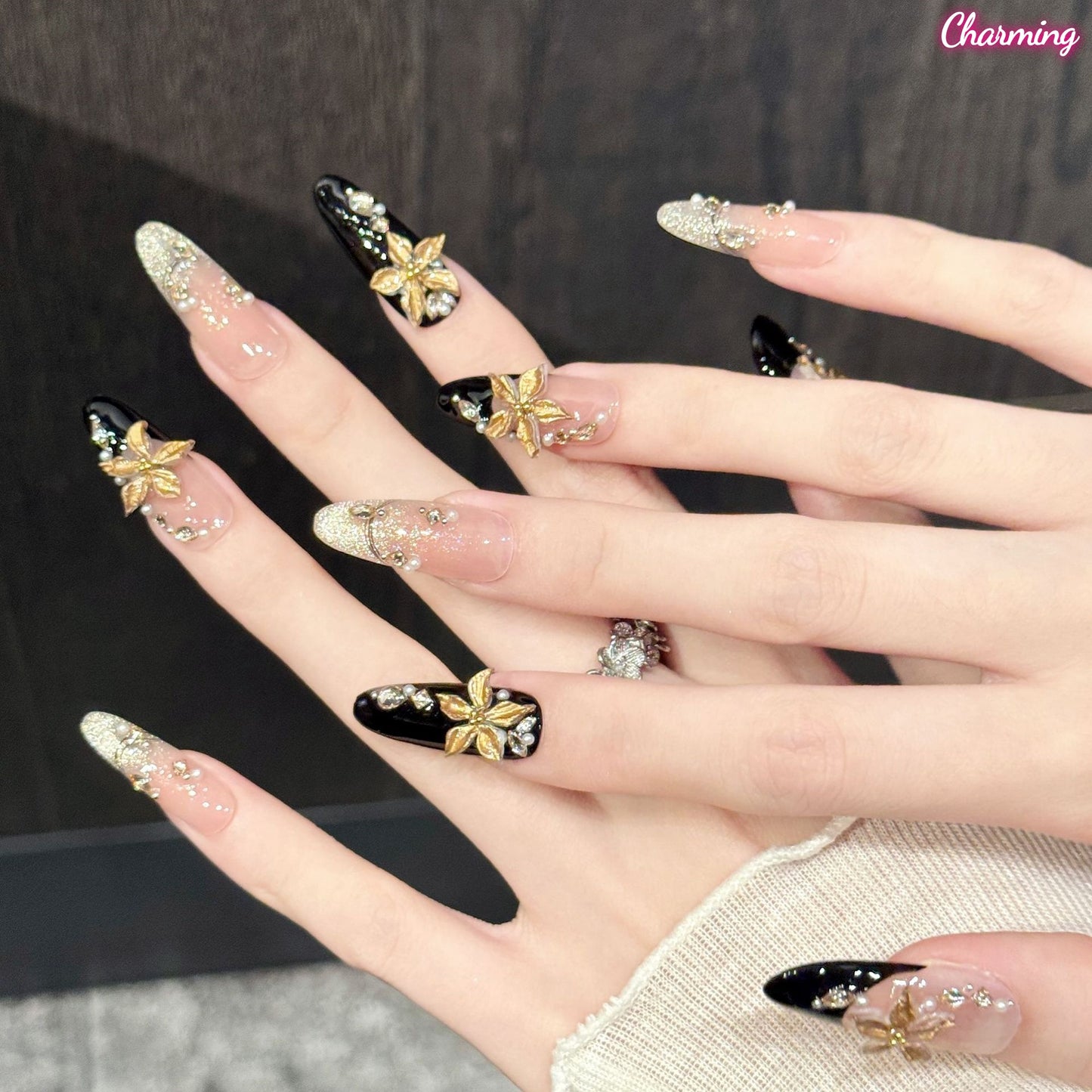 Gilded Gardenia / Handmade Nails