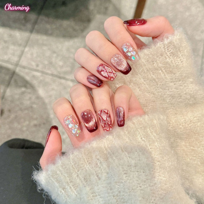 The Color of Christmas Eve / Handmade Nailsems