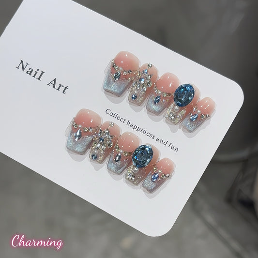 The Blue Mirage / Handmade Nails
