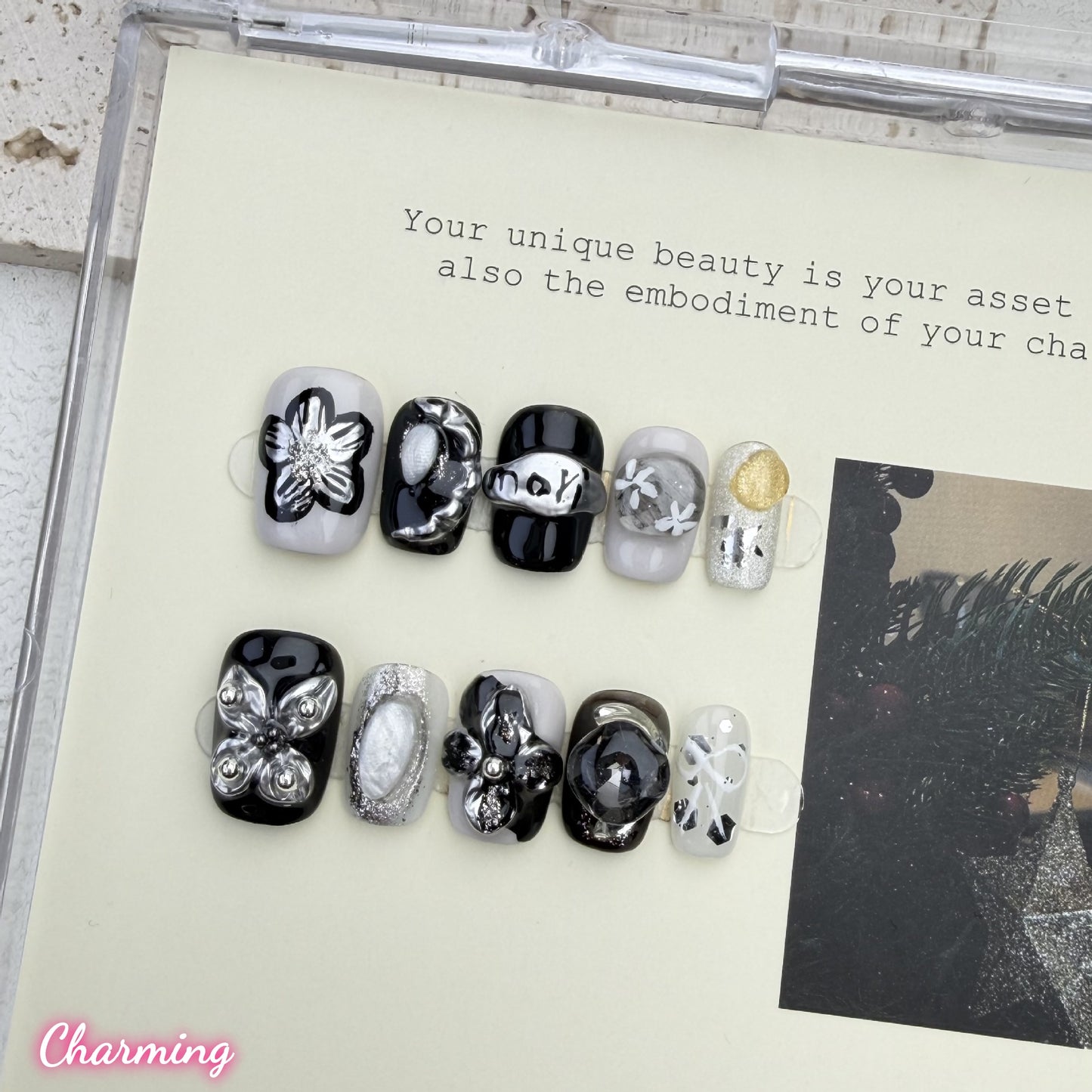 Ethereal Bloom / Handmade Nails