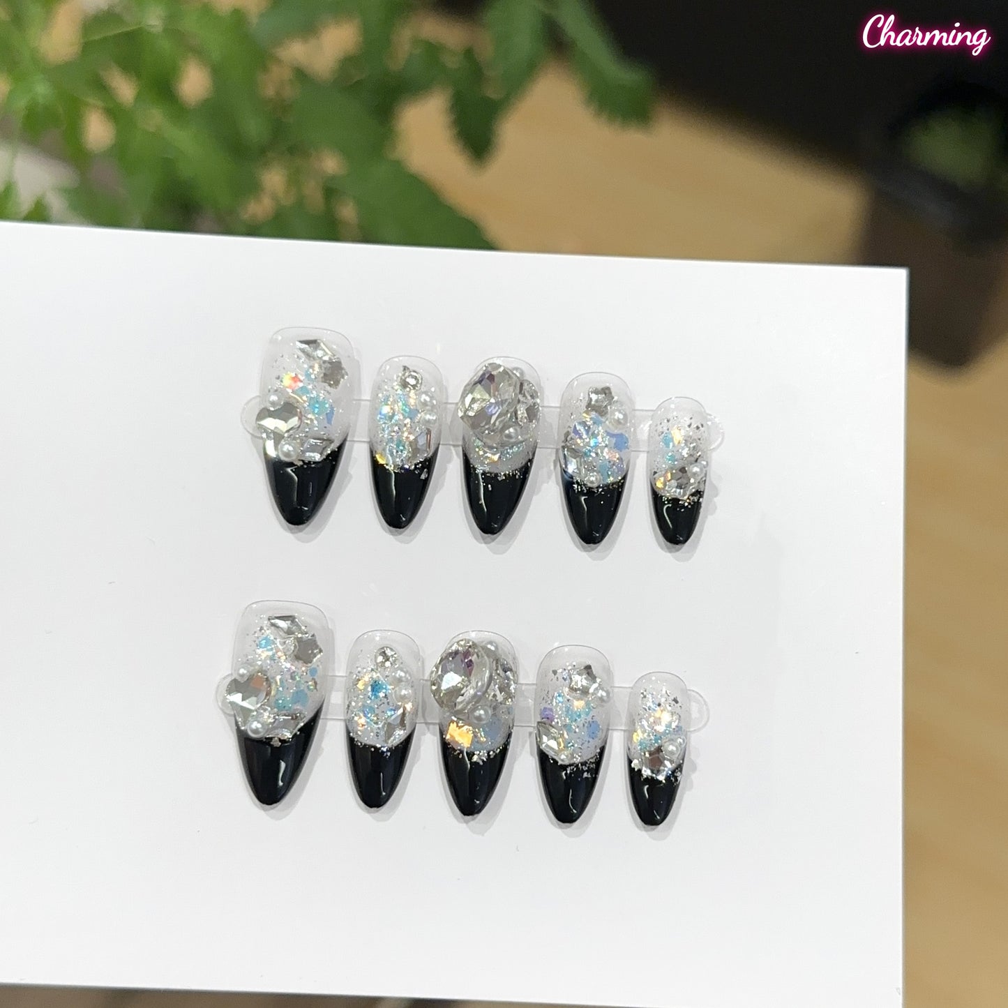 Black French Magic / Handmade Nailsems