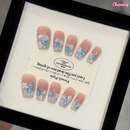 Dreaming Petal Flow / Handmade Nails