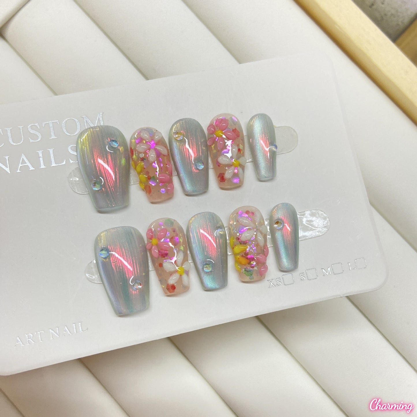 A Ripple of Blossoms / Handmade Nails