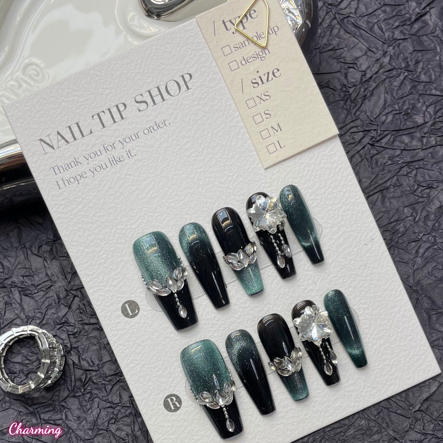 Ocean’s Heart / Handmade Nails