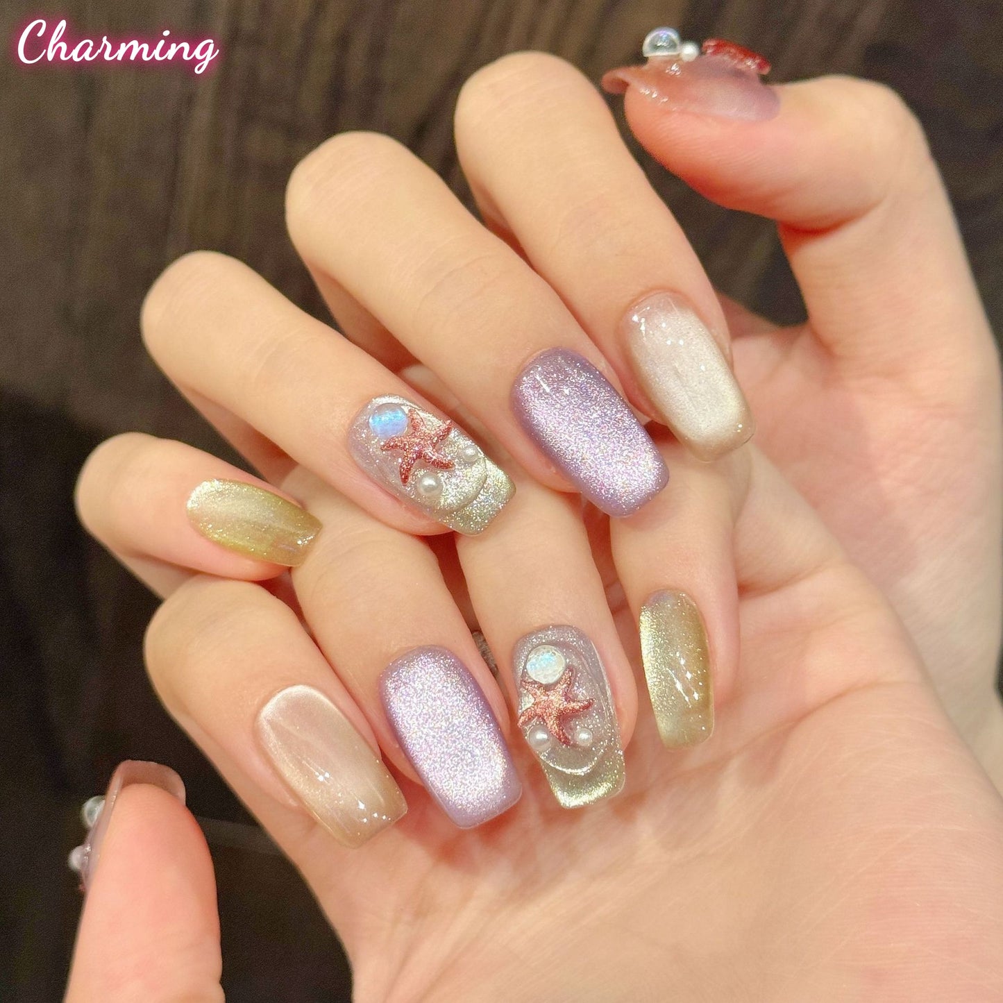 Oceanic Starlight / Handmade Nails