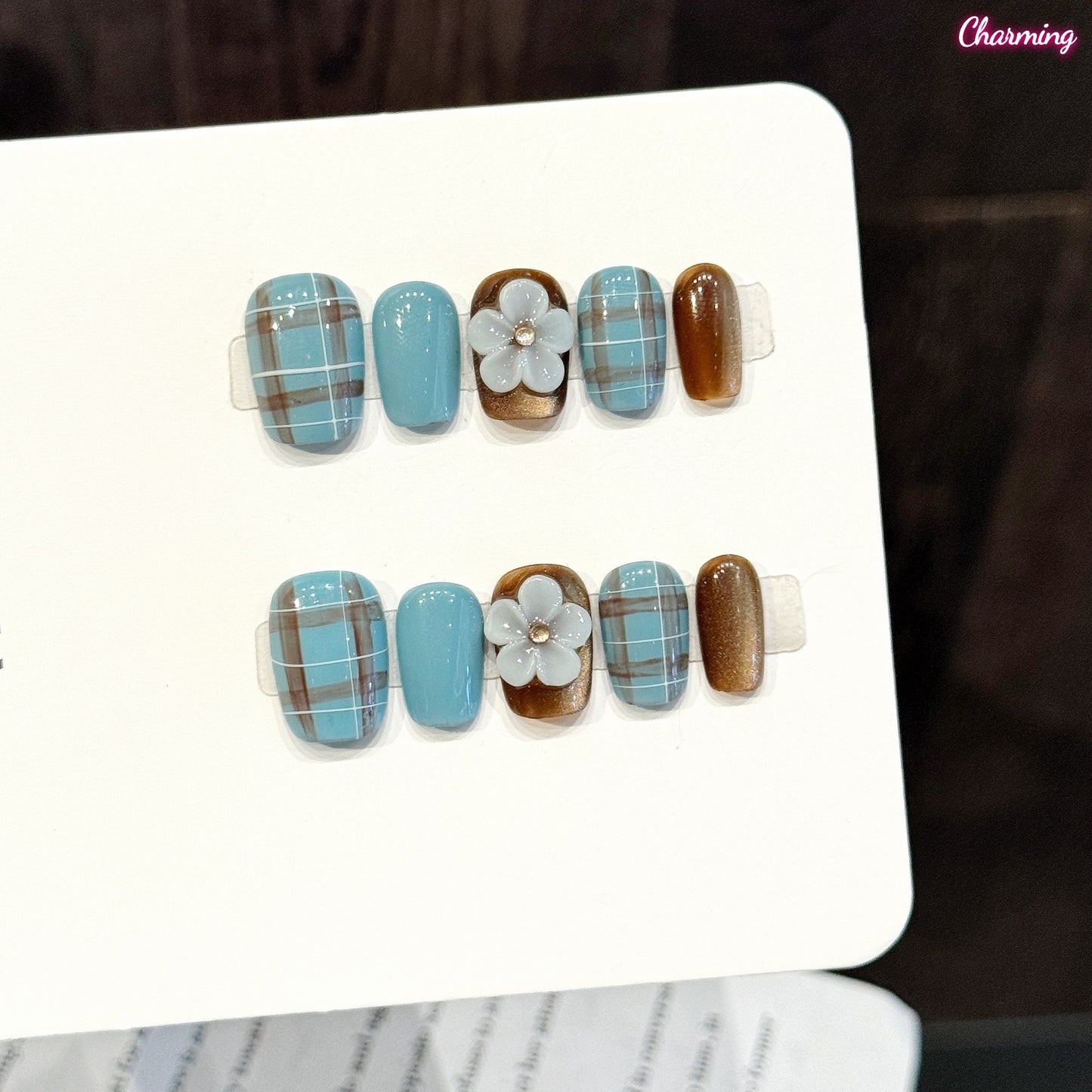 Garden Plaid / Handmade Nailsems