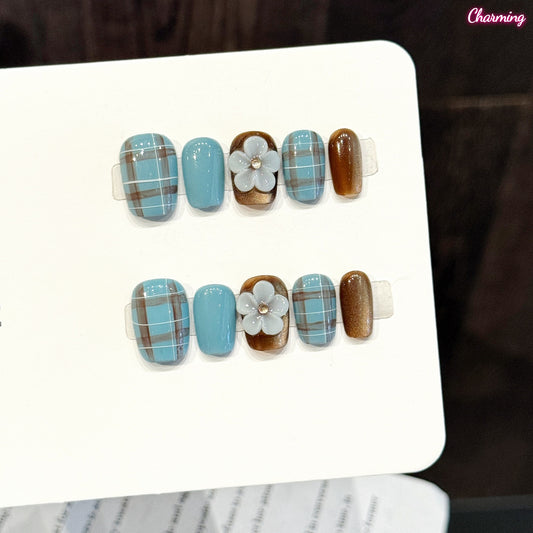 Garden Plaid / Handmade Nailsems