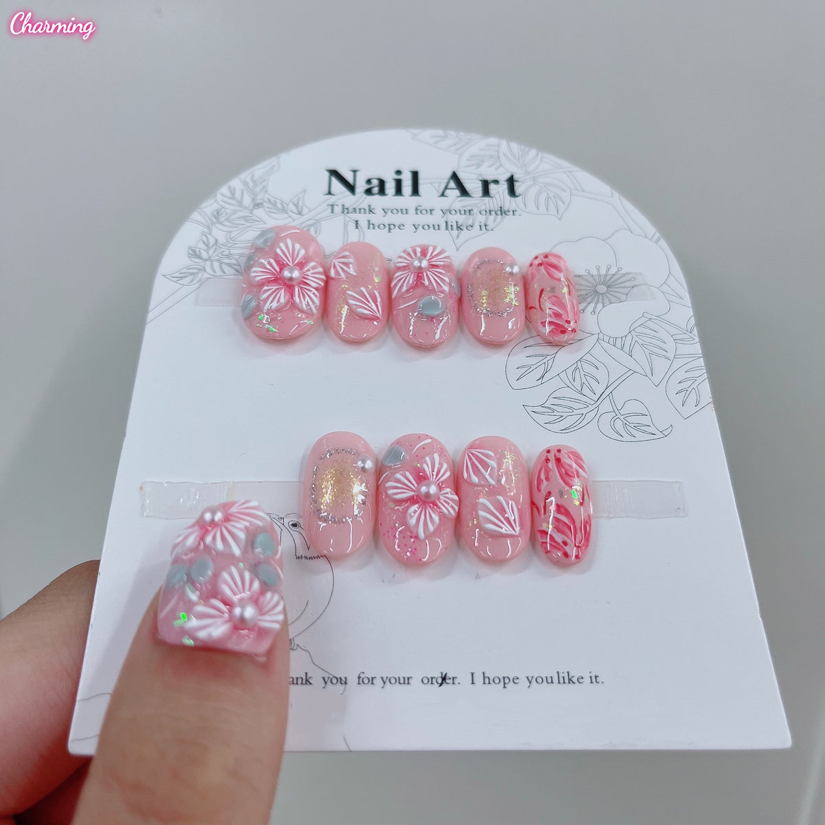 Pink Reverie / Handmade Nails