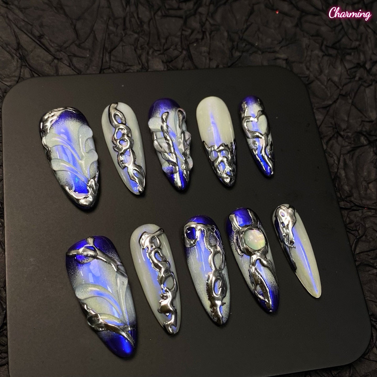 Blue in the Void / Handmade Nails