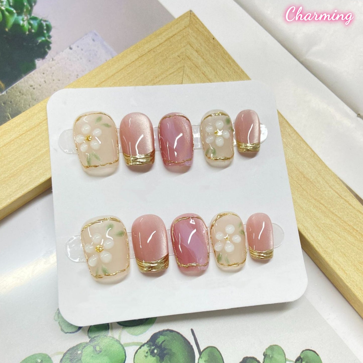Blush Bloom / Handmade Nails