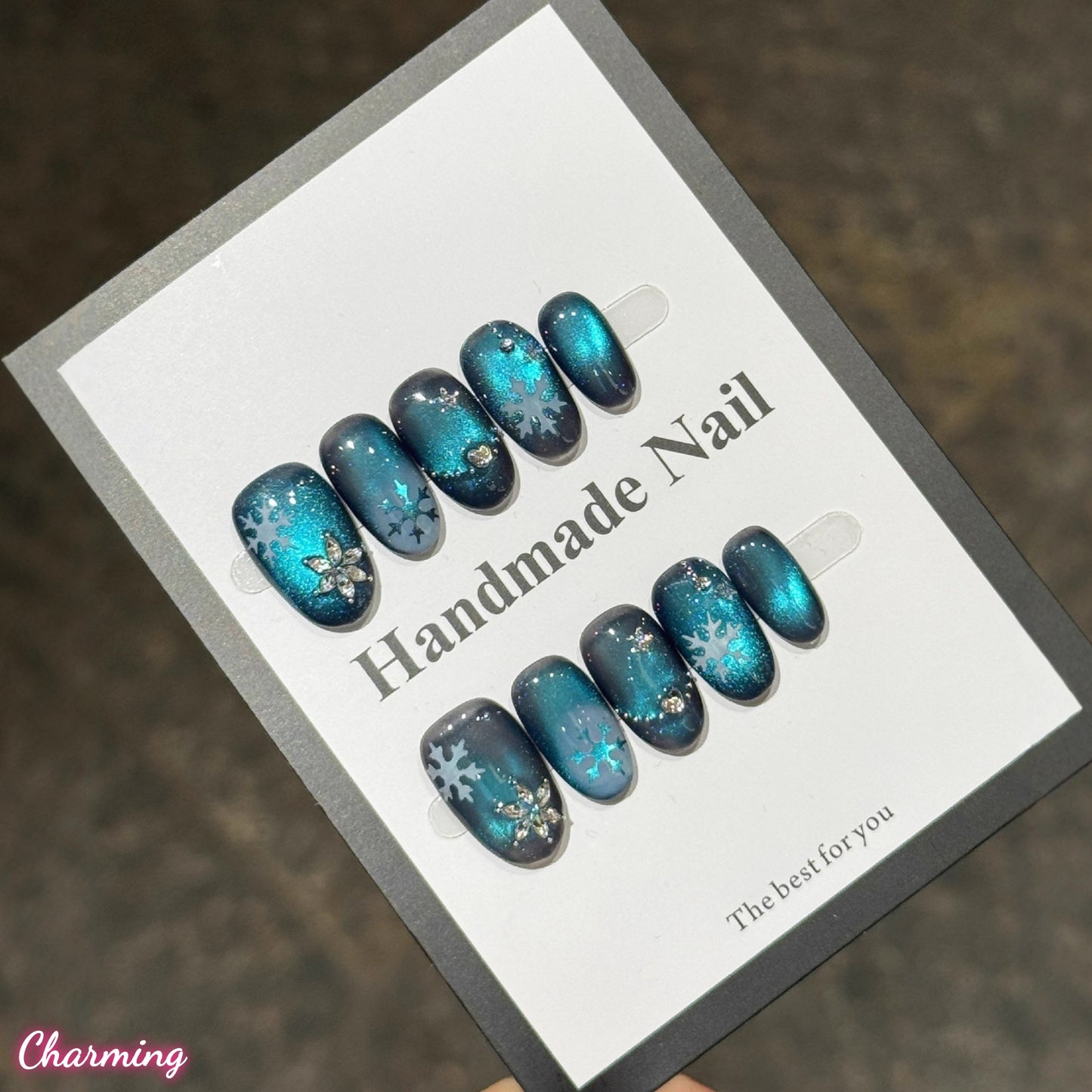 Celestial Snow / Handmade Nails