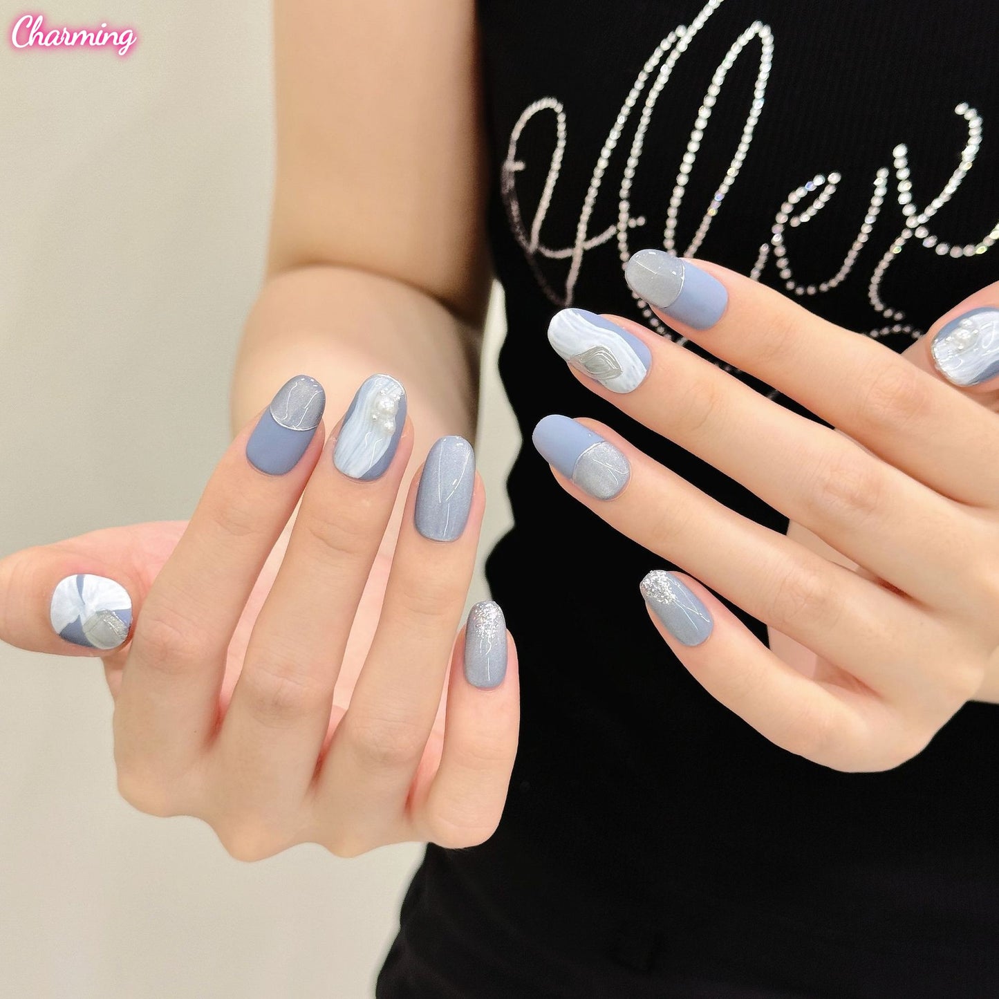 Blue Without Words / Handmade Nails