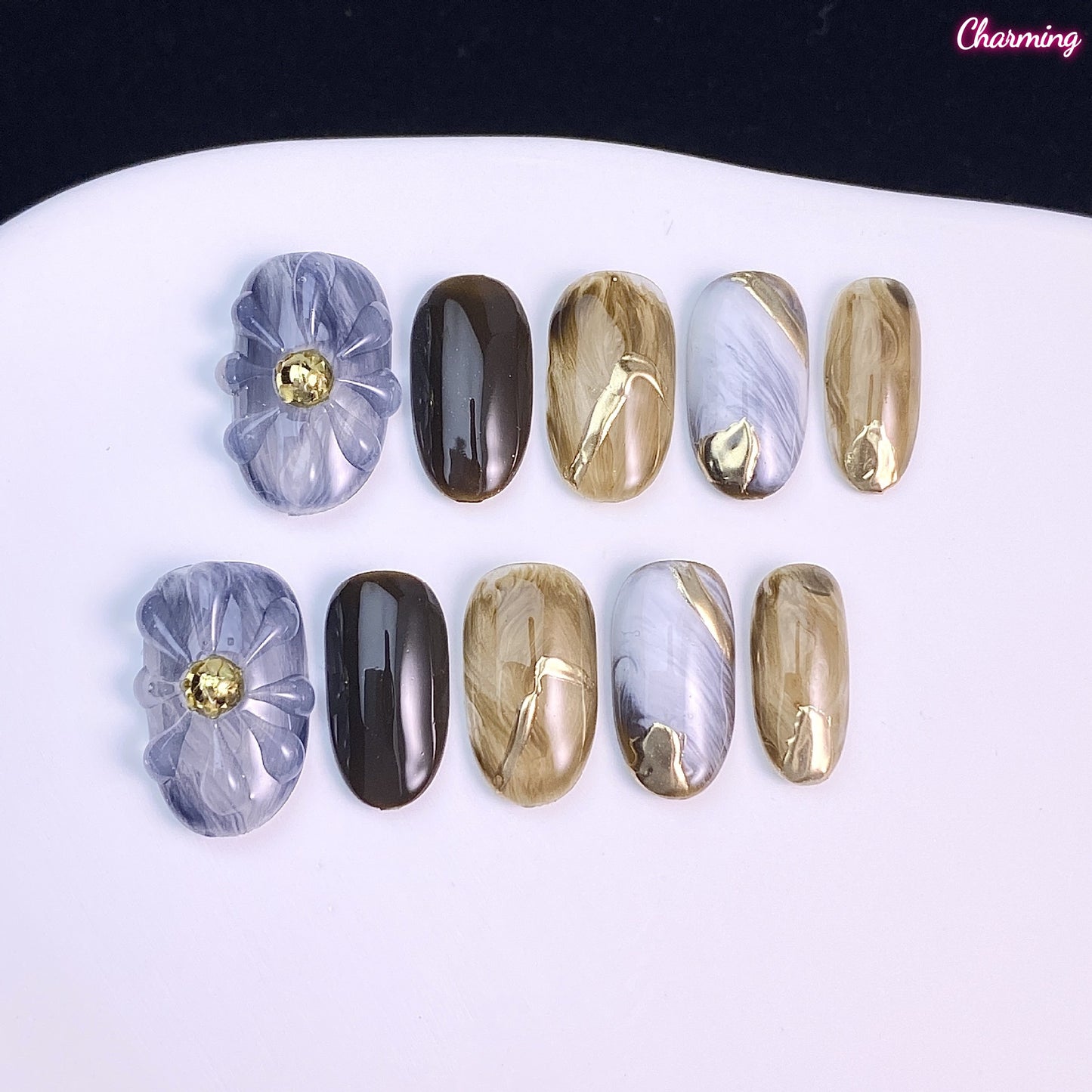 Petals of Time / Handmade Nailsems