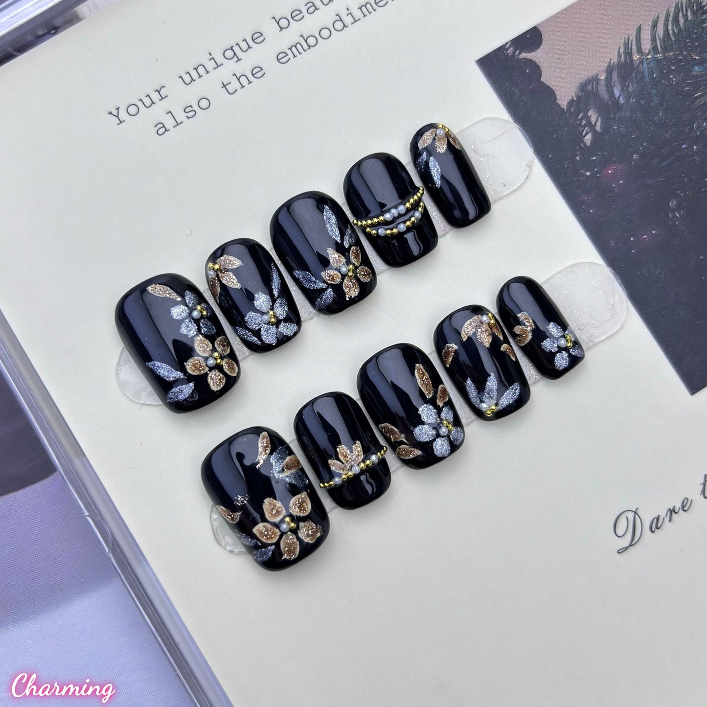 Gilded Whisper / Handmade Nails