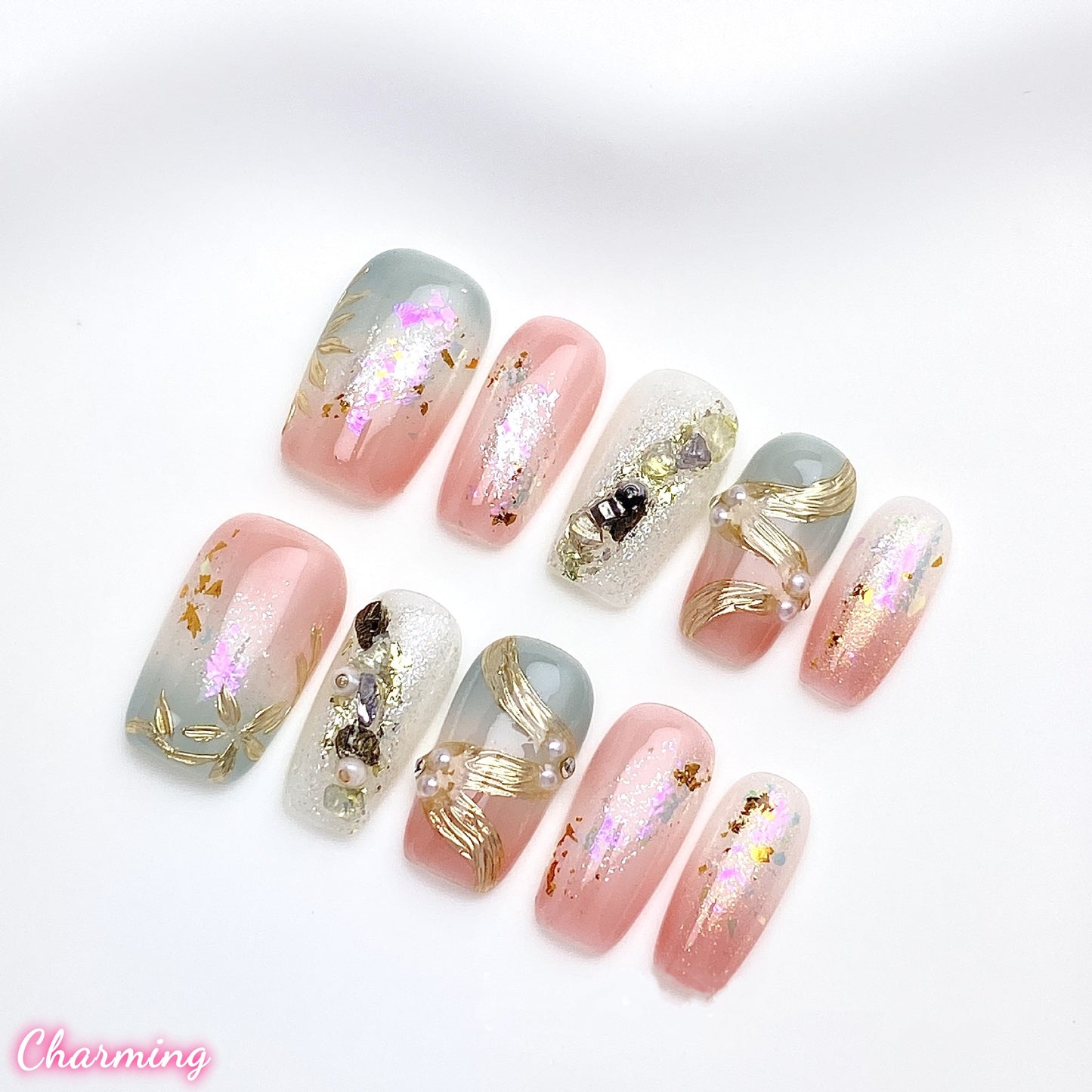 Luminous Drift/ Handmade Nails