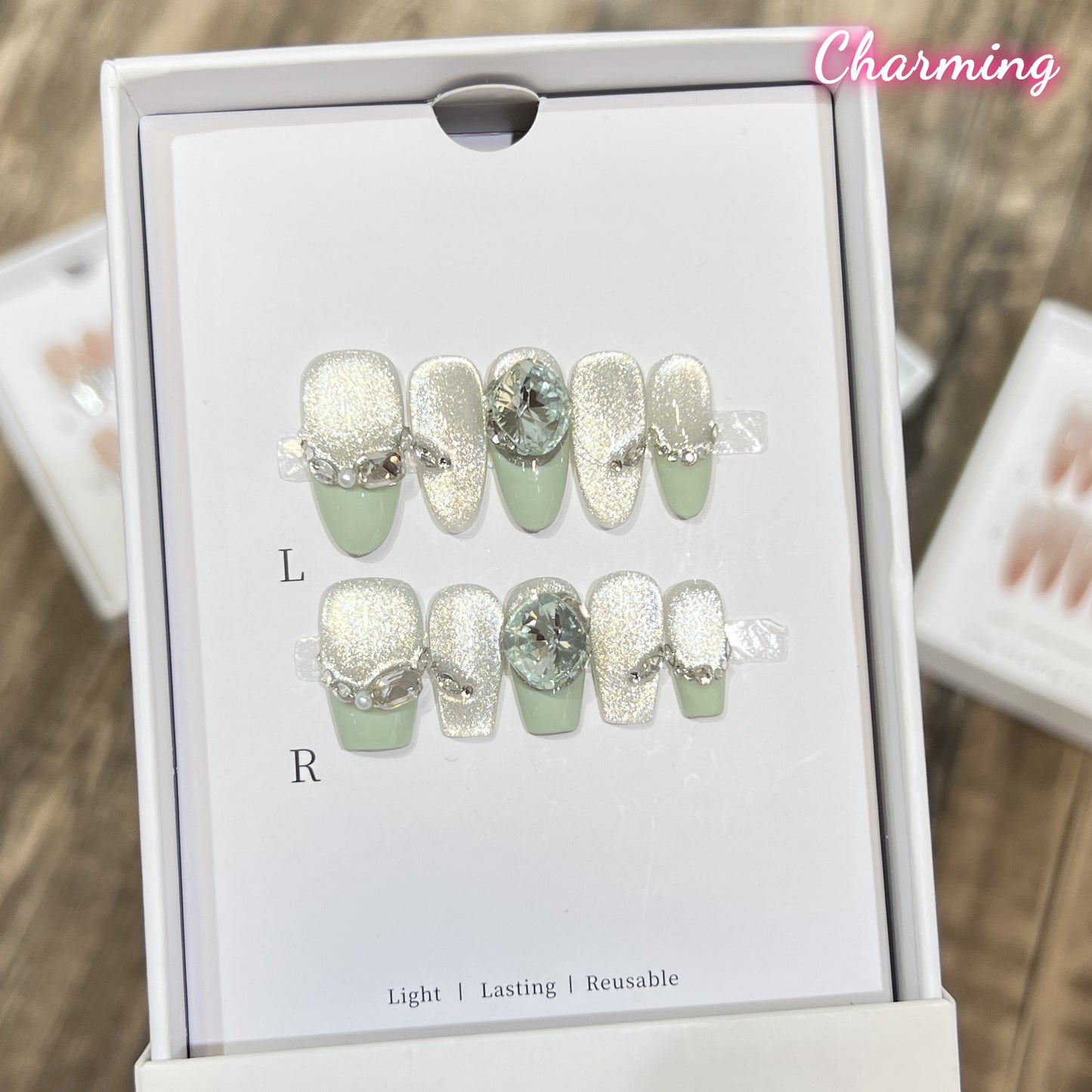Refreshing Mint / Handmade Nails