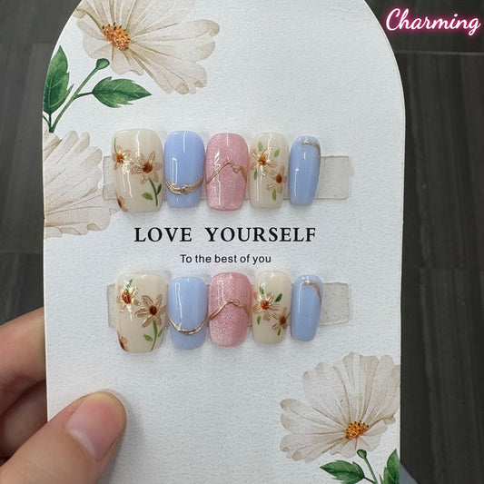 Jardin Pastel / Handmade Nails