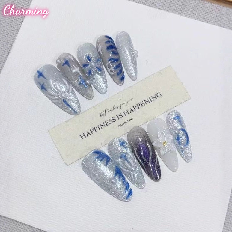 Ghost Orchid / Handmade Nails