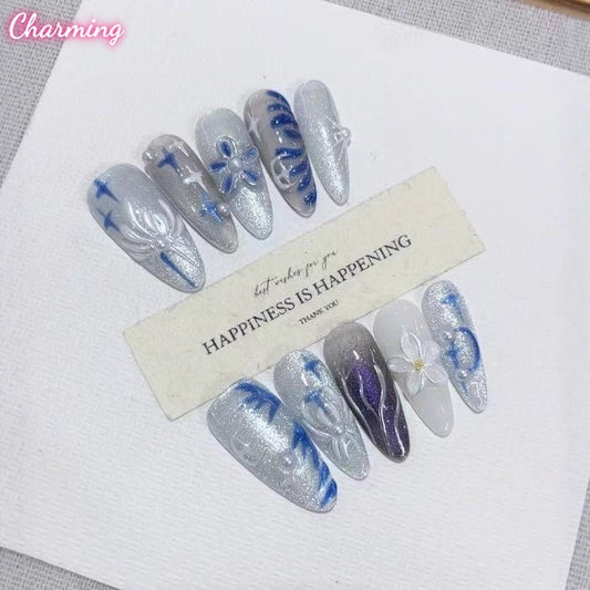 Ghost Orchid / Handmade Nails