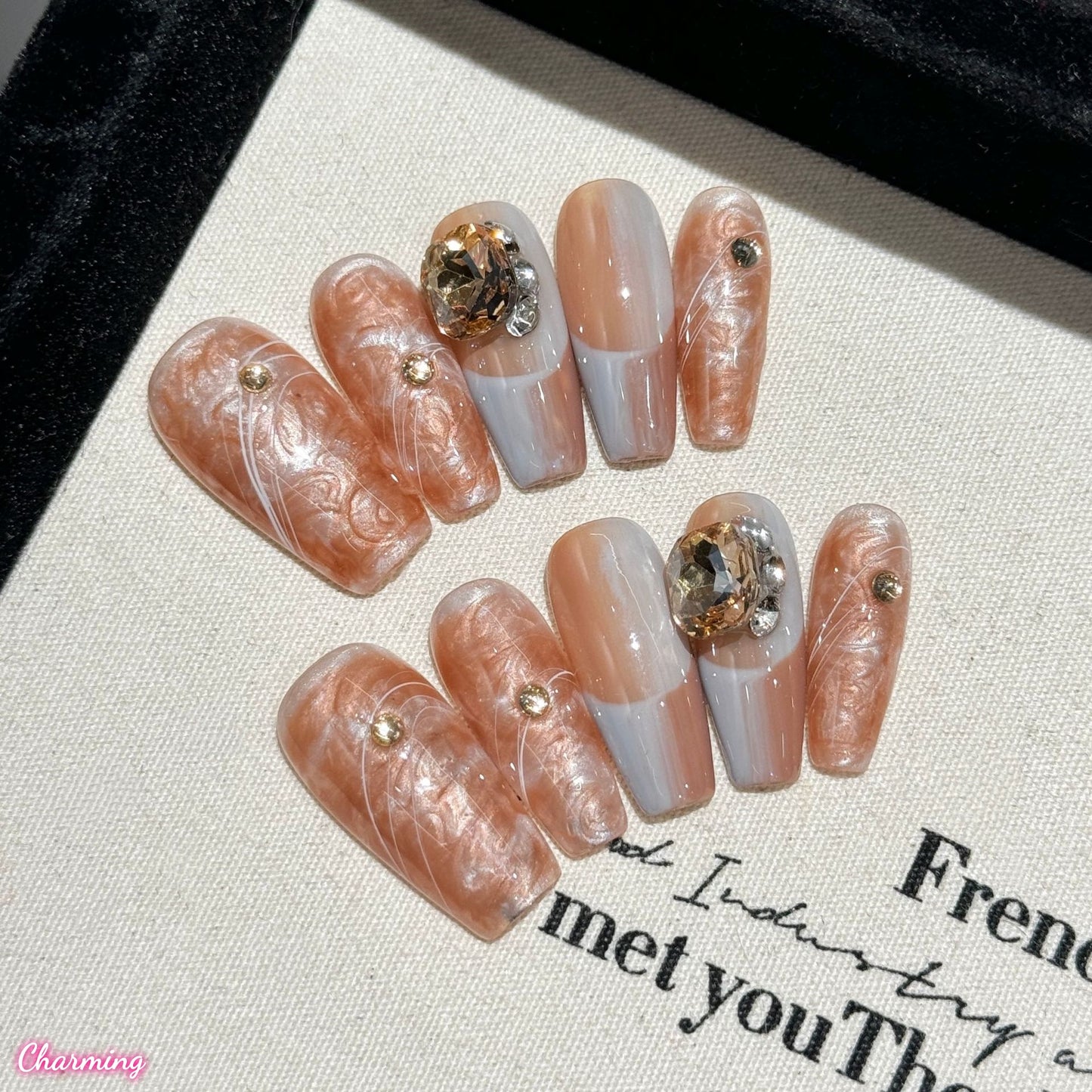 Brown Lullaby / Handmade Nails