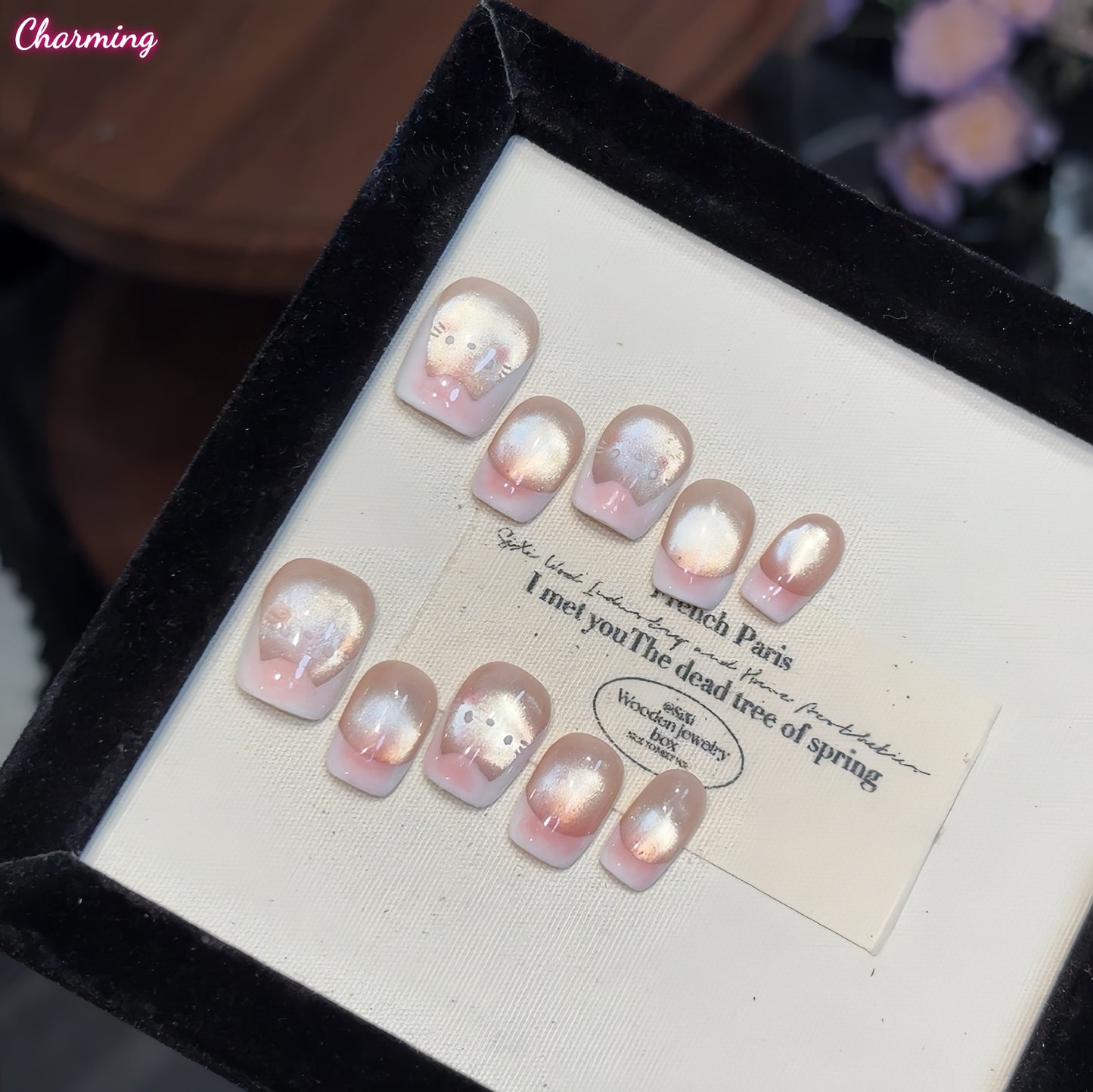 Hidden cat / Handmade Nails