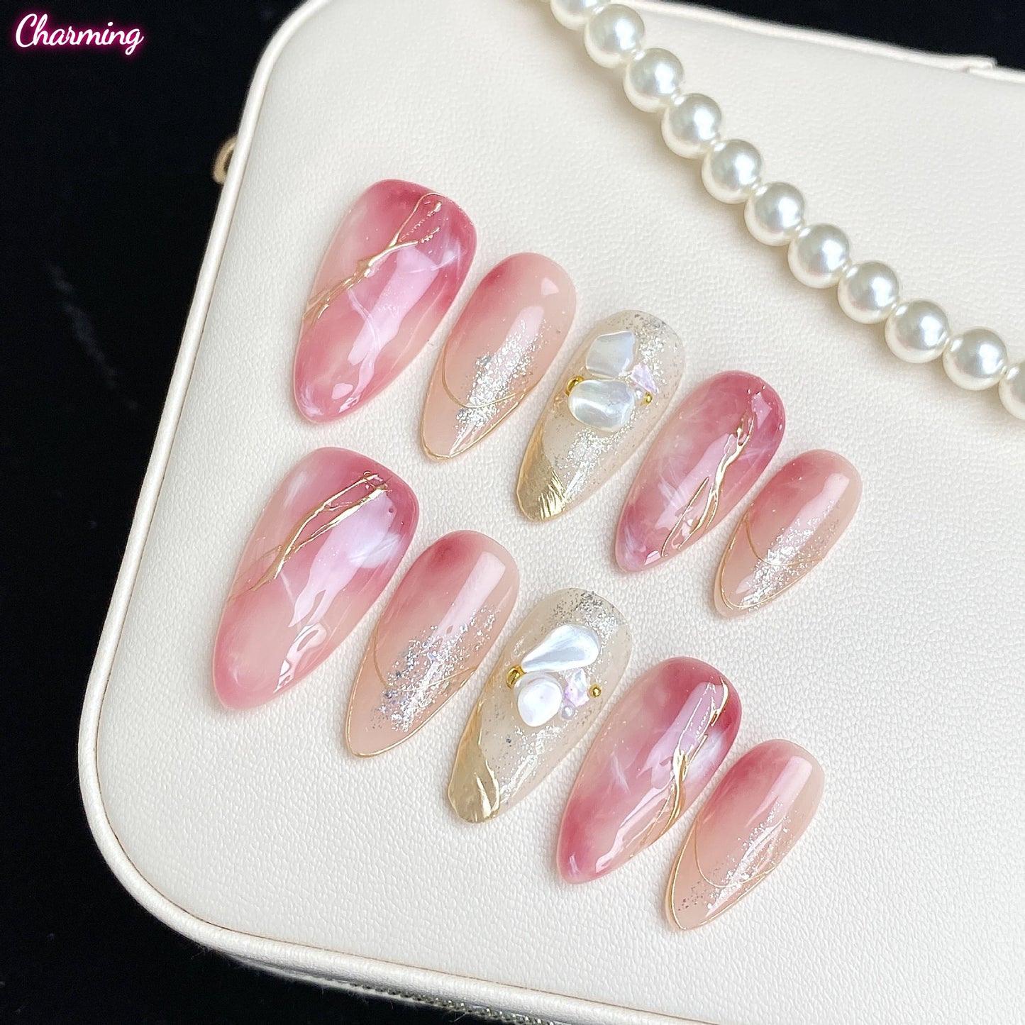 Sheer Starfall / Handmade Nails