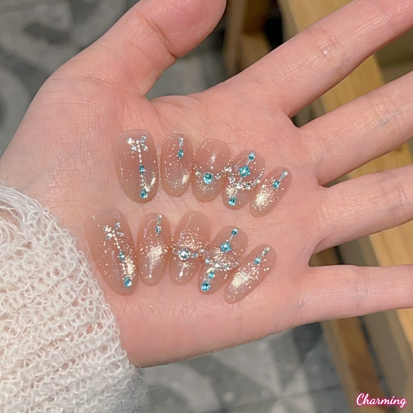 Blush & Blue / Handmade Nails