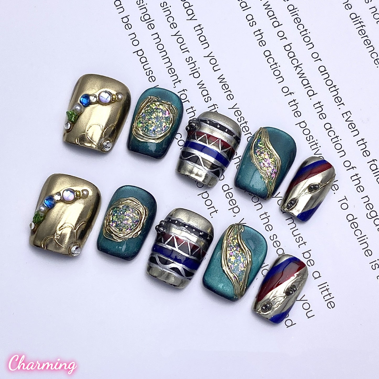Arcane Glyphs / Handmade Nails