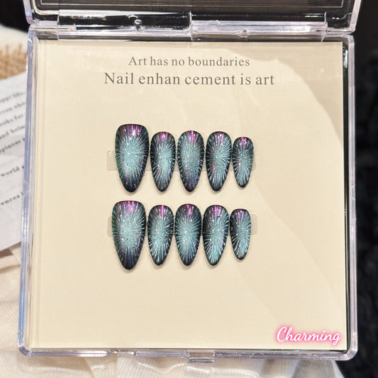 Blurred Lines / Handmade Nails