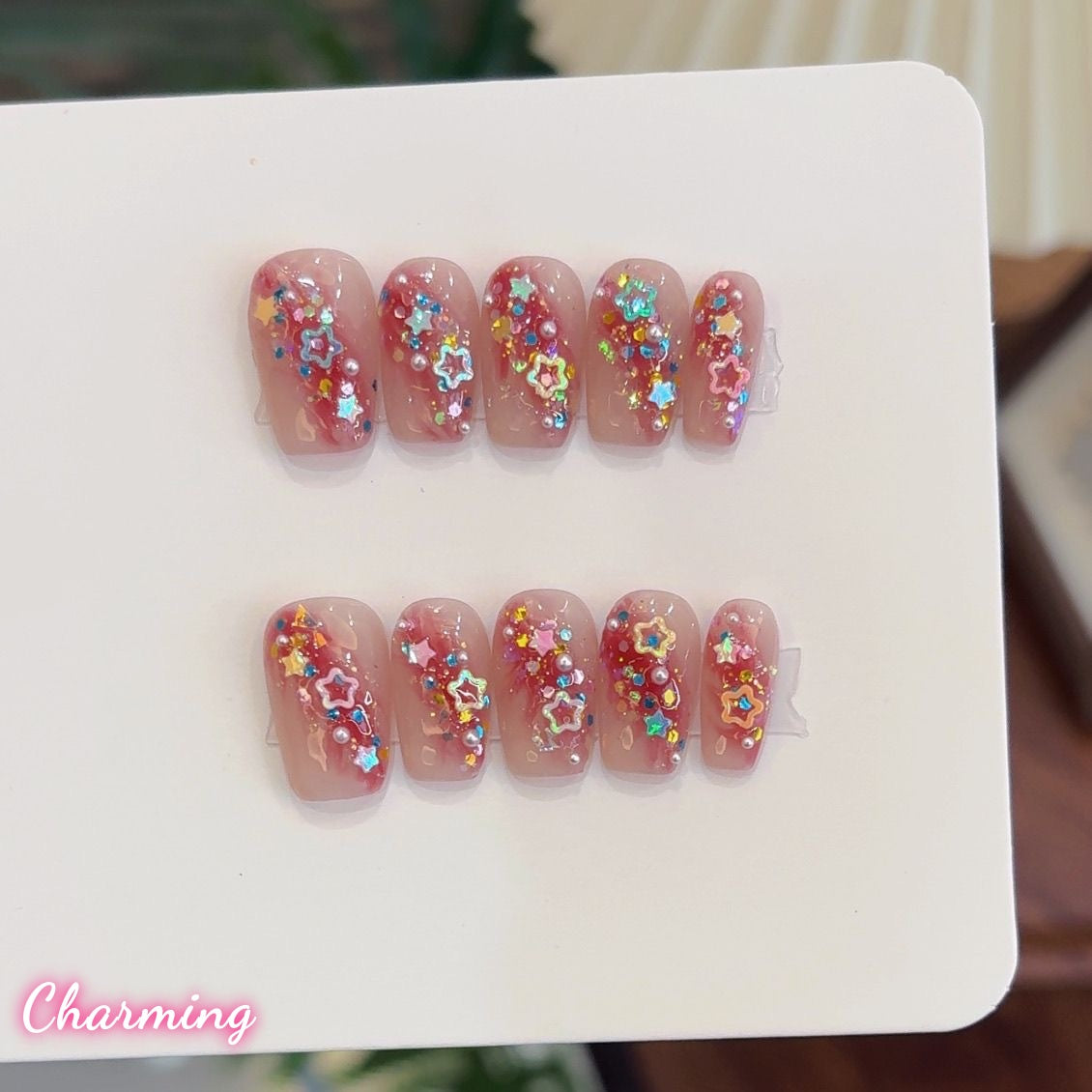 Cheerful Twinkle Star / Handmade Nails