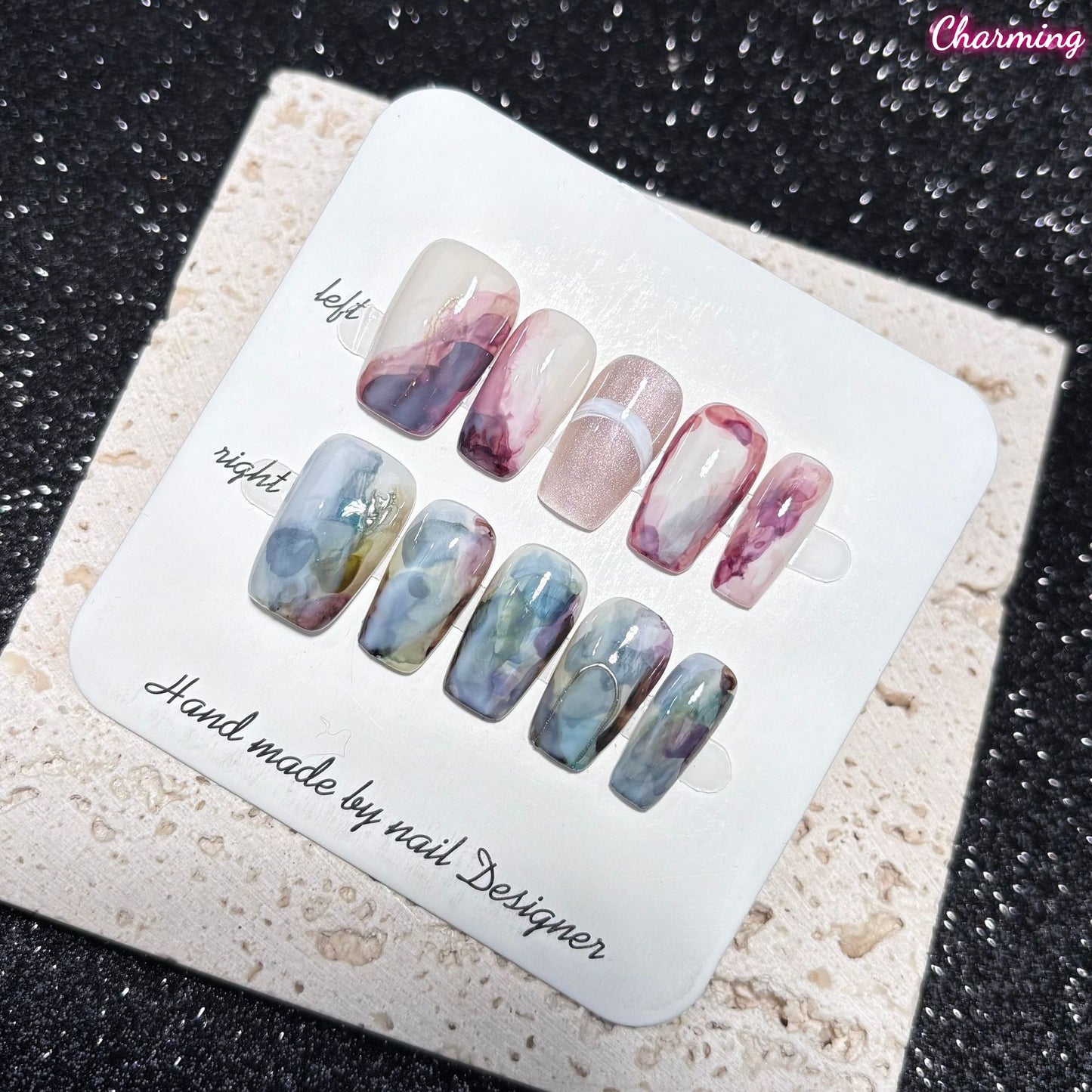 Rosy Mist / Handmade Nails