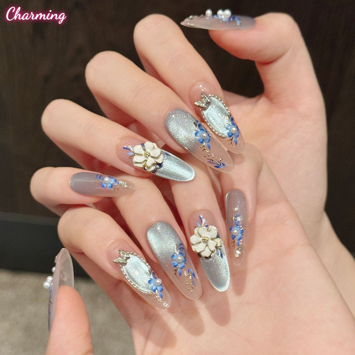 Glaze Bloom /  Handmade Nails