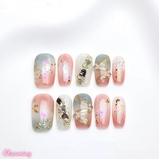 Luminous Drift/ Handmade Nails