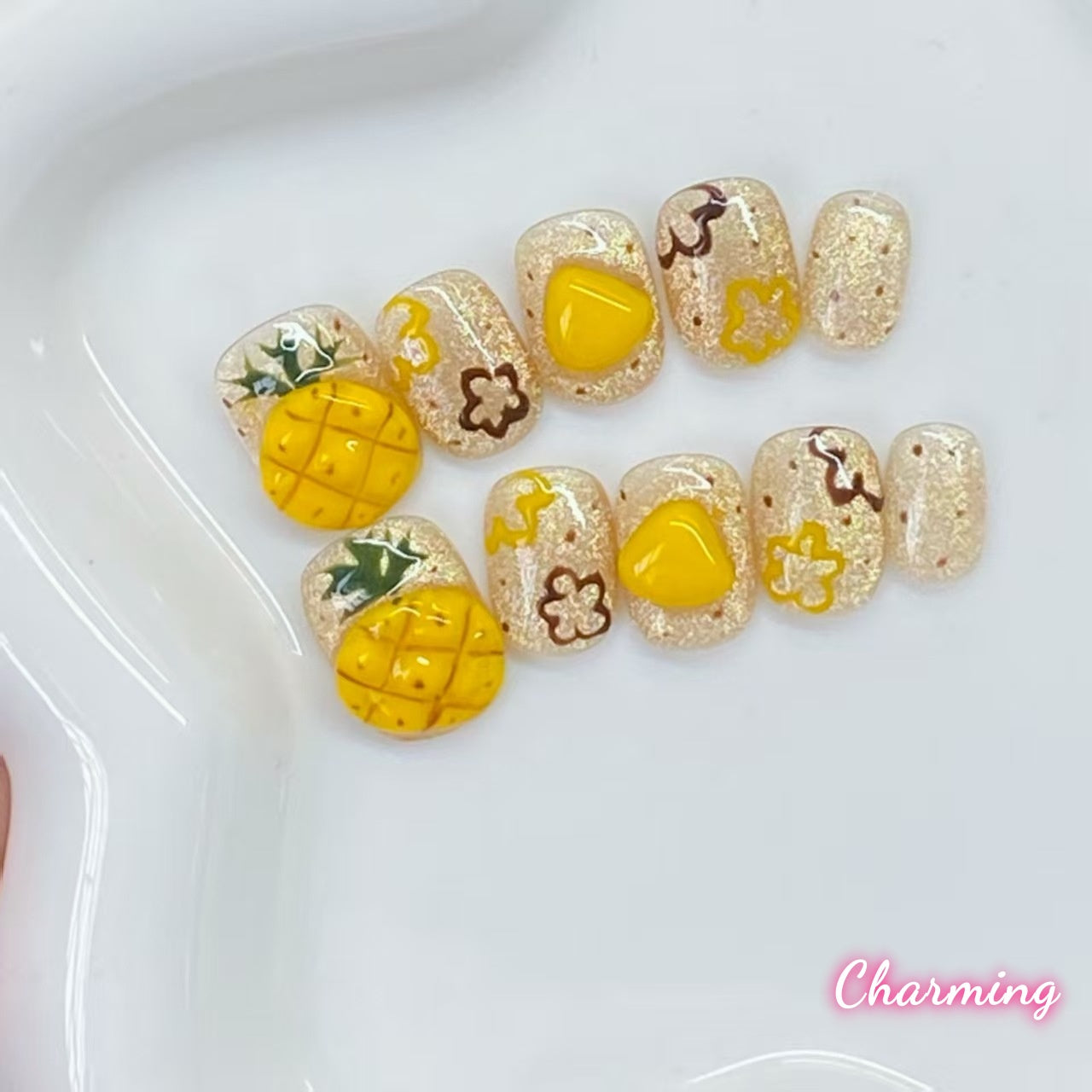 Pineapple Pie / Handmade Nails
