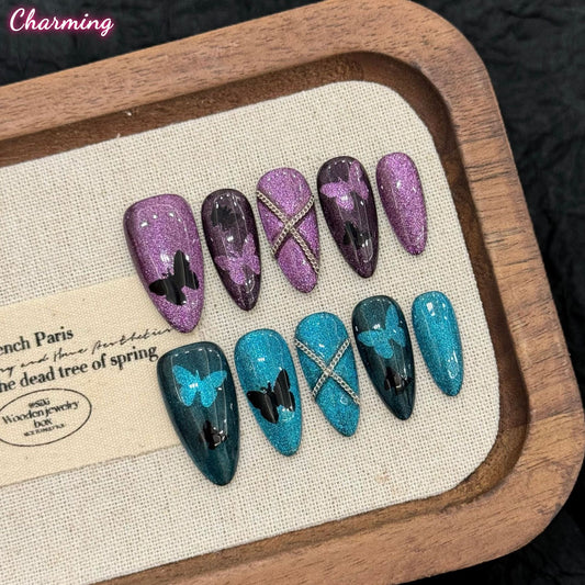Mirage Butterfly / Handmade Nails